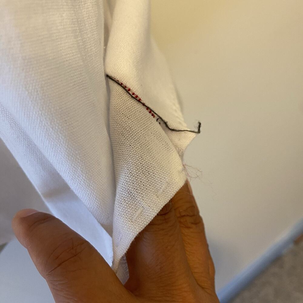 Vintage Mexican Blouse Shirt Top Embroidered Flowers Huipil Chiapas Sz S/M Frida - Picture 8 of 8